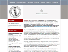 Tablet Screenshot of lawyersclubofphiladelphia.org